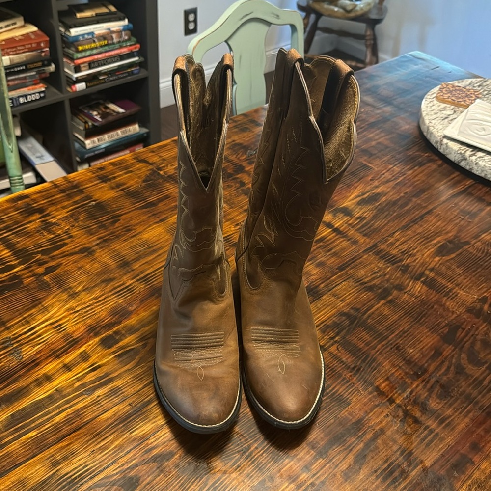 Ariat Brown Leather Cowboy Boots